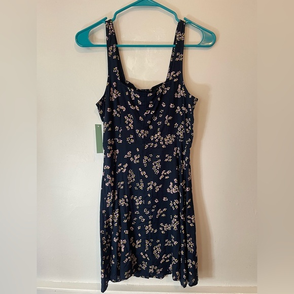Abound Navy Floral Mini Dress Size XS - Picture 4 of 4